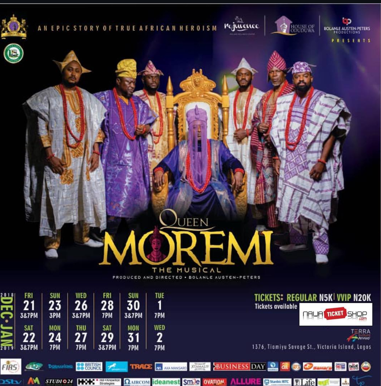 Queen Moremi the Musical poster
